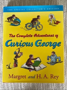 Book curious George complete adventure of curious George. Hard cover book. NWNT